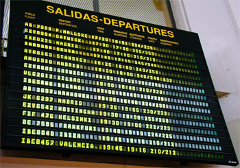 Malaga airport departures